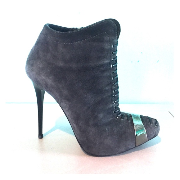 Gianmarco Lorenzi Shoes - Gianmarco Lorenzi Suede Lace-up Ankle Boot